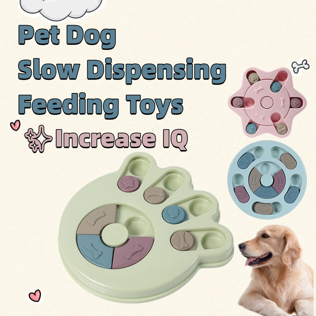 Dog Puzzle Toys Increase IQ Interactive Slow Dispensing Feeding Dog Training Games Feeder for Small Medium Dog Pet Training Toy